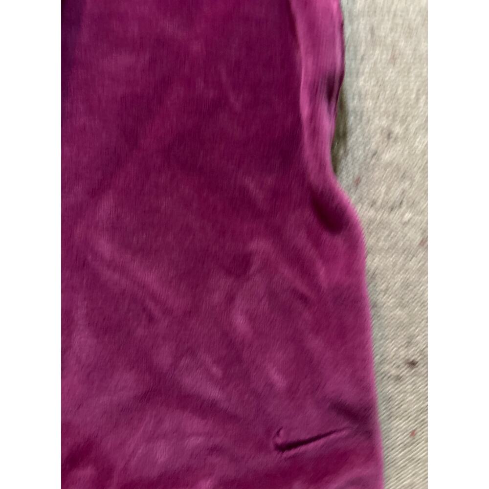 Nike Velour Pants Small Dark Pink Y2K Style Swoosh on Leg Women's - Picture 2 of 7